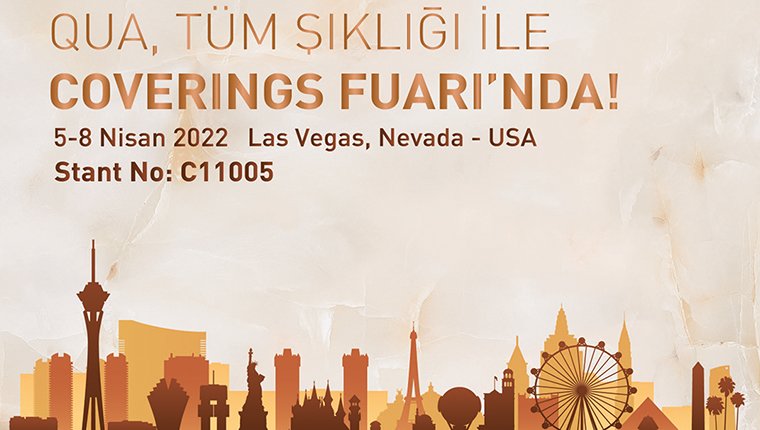 Qua Granite, Coverings Fuarı'na katılıyor