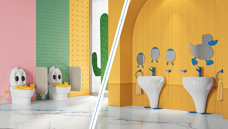 Creavit’in ödüllü çocuk banyosu Ducky’den yeni renk seçeneği