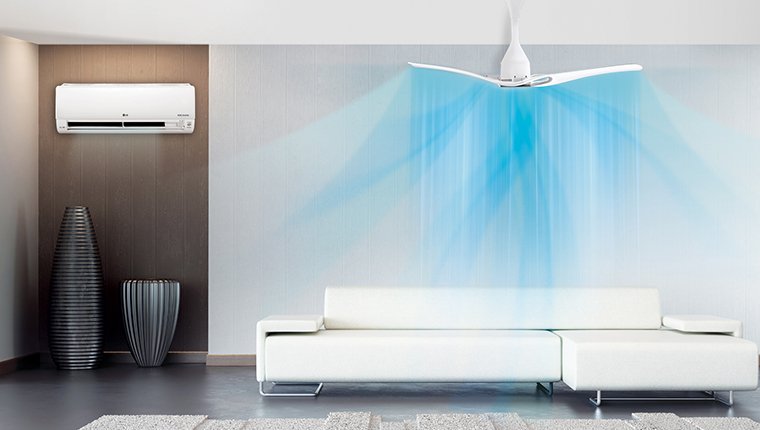 LG'den daha fazla serinlik için klima ve CeilingFan birlikteliği!