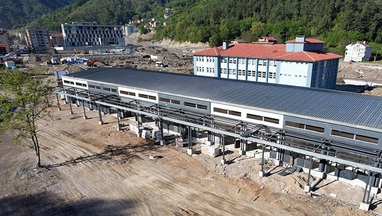 Selin vurduğu Bozkurt'ta yeniden yapılan sanayi sitesinde sona yaklaşıldı