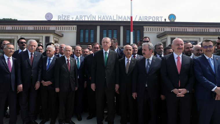 Rize-Artvin Havalimanı, Cumhurbaşkanı'nın katılımıyla açıldı!
