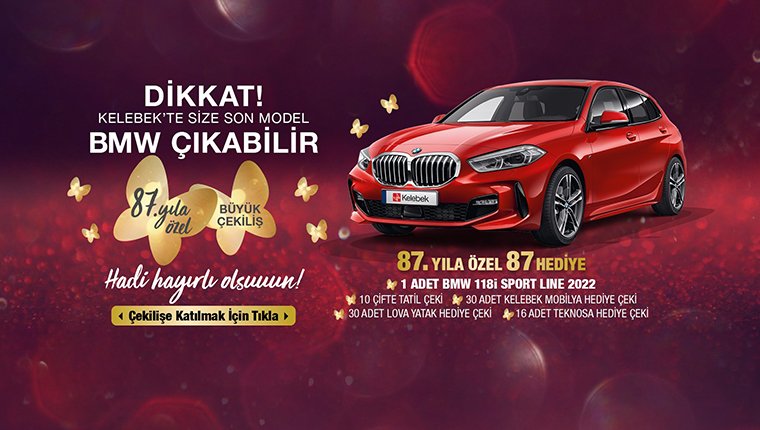Kelebek Mobilya 87’nci yılını, 87 kişiye 87 hediye kampanyası ile kutluyor 