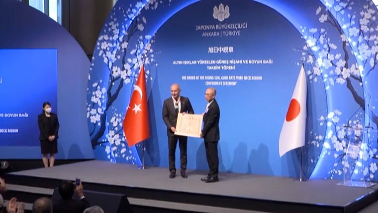 Rönesans Holding Başkanı Ilıcak'a "Japonya'nın en yüksek devlet nişanı" takdim edildi