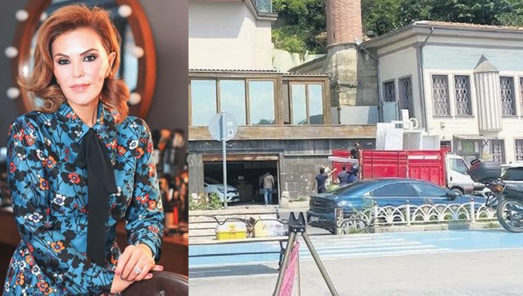 Feryal Gülman'ın Bebek'teki yalısında kaçak tadilata suçüstü!