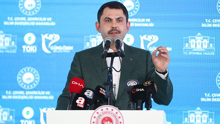 Bakan Kurum, Güngören'deki kentsel dönüşüm projesinin temelini attı