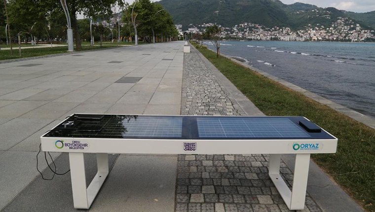 Ordu'da 6 telefonu aynı anda şarj edebilen bank üretildi