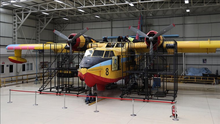 THK'nın yangın söndürme uçaklarının bakımlarında sona gelindi!