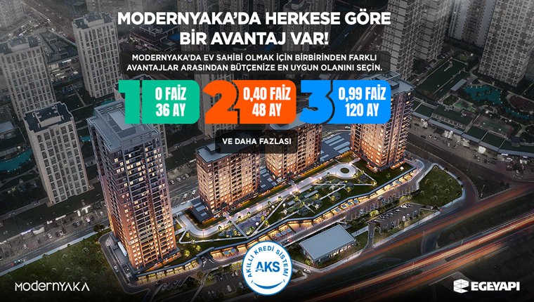 Ege Yapı Modernyaka’da Herkese Göre Bir Avantaj Var!