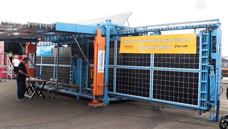 "Mobil Güneş Enerji Jeneratörü" elektrik ihtiyacı olan yere götürülebilecek