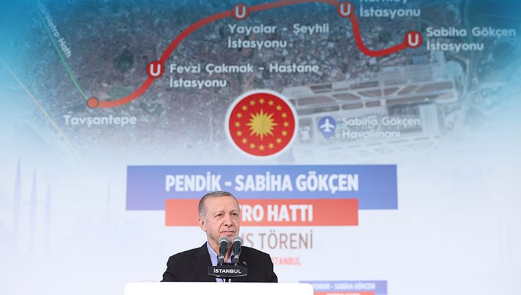 Cumhurbaşkanı Erdoğan Pendik-Sabiha Gökçen Havalimanı Metro Hattı Açılış Töreni'nde konuştu
