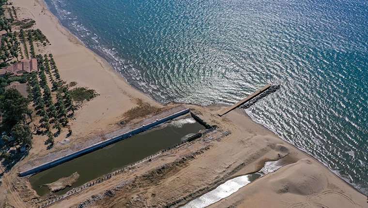 Efes'i yeniden denizle buluşturacak projenin ilk etabı tamamlanıyor