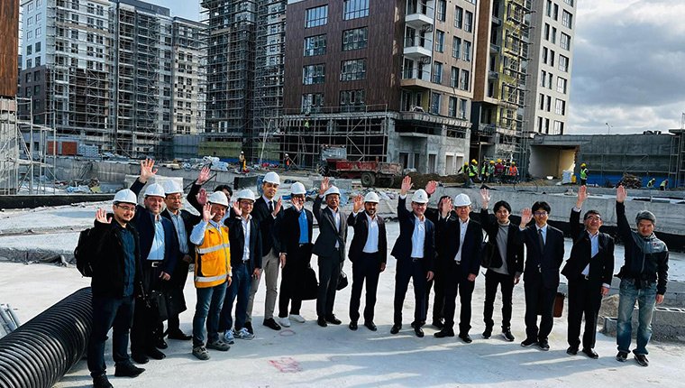 Mavera Comfort'ta deprem izolatörlü konutları Japonlar inceledi!