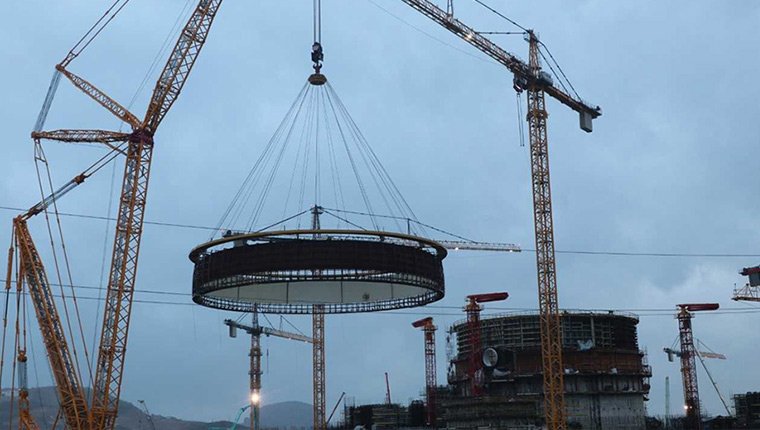 Akkuyu NGS'nin 1. ünitesinde iç koruma kabuğu tamamlanıyor