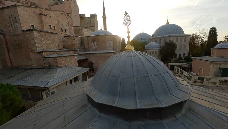 Ayasofya-i Kebir Cami-i Şerifi'nin FPV dron görüntüleri büyülüyor