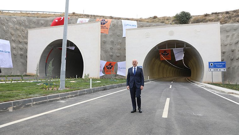 Batman'daki 638 metrelik Hasankeyf Tüneli hizmete girdi!