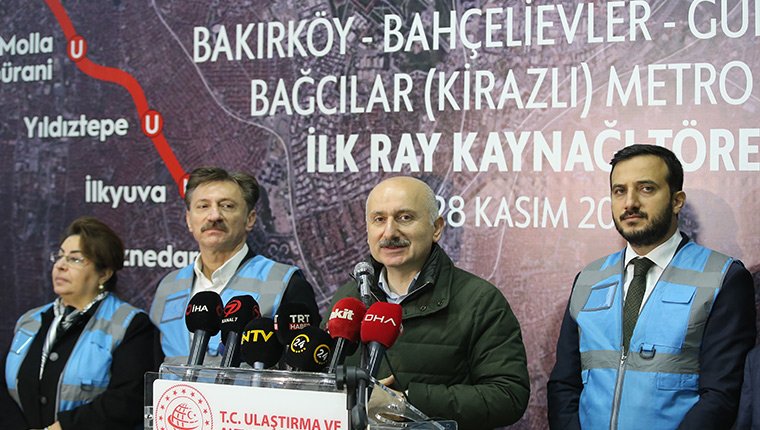Bakırköy-Kirazlı metro hattının ilk ray kaynağı yapıldı