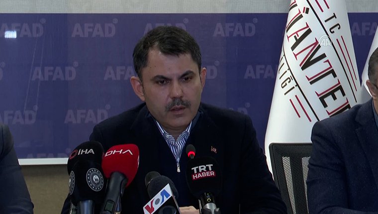 Bakan Kurum: "Bu deprem doğrudan 13.5 milyon vatandaşımızı etkilemiş durumdadır"