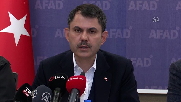 Bakan Kurum depremin 55. saatinde Gaziantep'te açıklamalarda bulundu