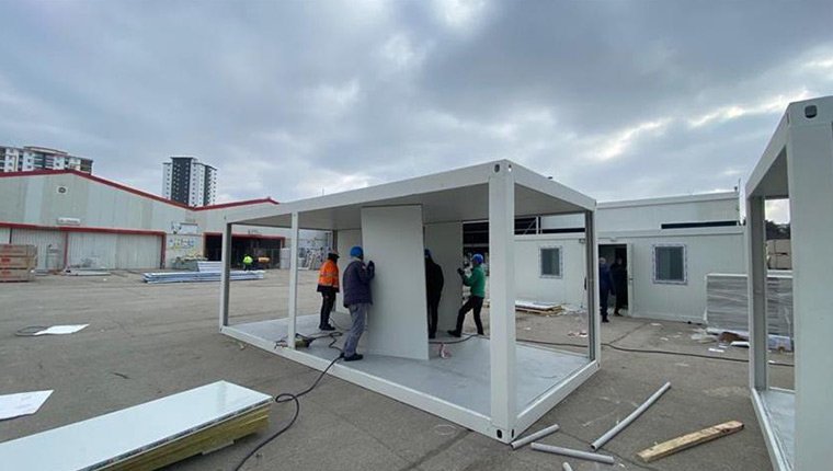 Limak, Hatay'da 4 bin kişilik konteyner kent kurulumuna başladı