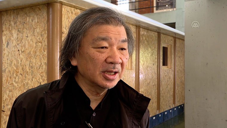 Japon mimarın tasarımı "kağıt masura evi" deprem bölgesinde 