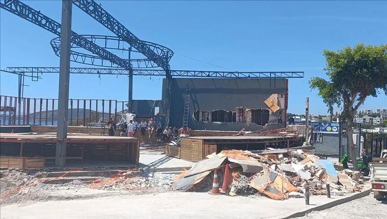 Bodrum'da kaçak yapıların yıkımı sürüyor!