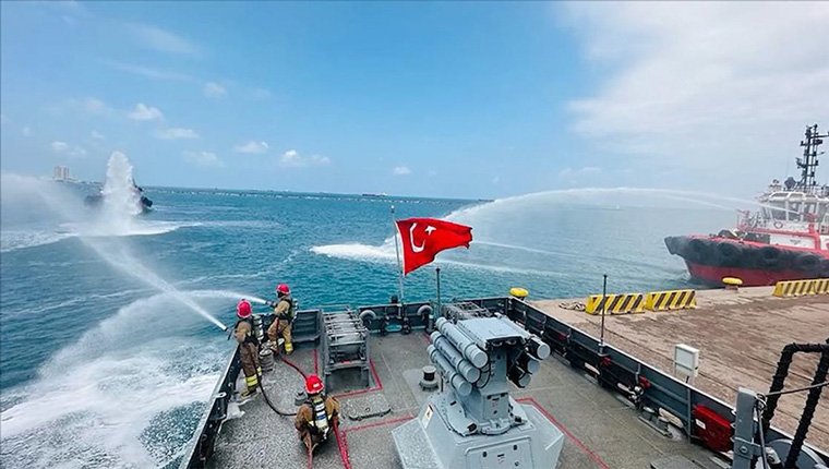 TCG Anadolu'nun Aksaz'daki ilk eğitim görüntüleri paylaşıldı!