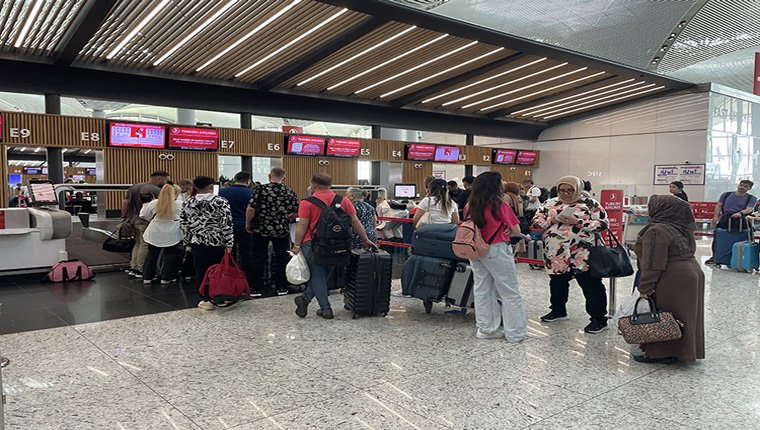 İstanbul Havalimanı'nda Kurban Bayramı yoğunluğu!