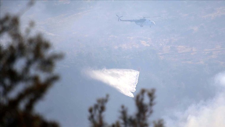 Çanakkale'deki orman yangınına 37 saattir müdahale sürüyor!