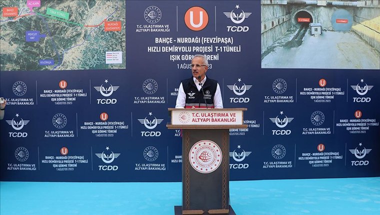 Mersin-Gaziantep arası 2 saat 15 dakikaya düşecek!