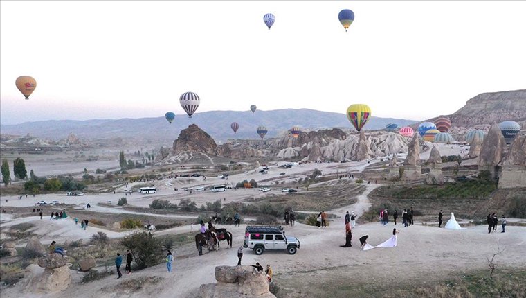 Kapadokya'da ziyaretçi rekoru kırıldı!