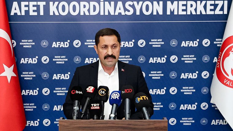 Vali Masatlı, Hatay'daki tüm deprem çalışmaları ile ilgili bilgi verdi