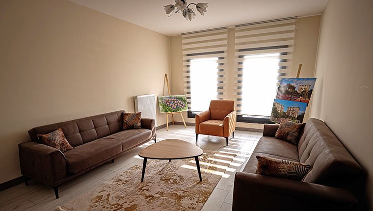 Gaziantep İslahiye'deki deprem konutlarının örnek dairesi yayında!