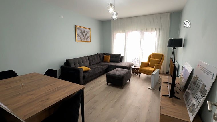 Hatay Payas'ta teslim edilen deprem konutlarının örnek dairesi yayında!