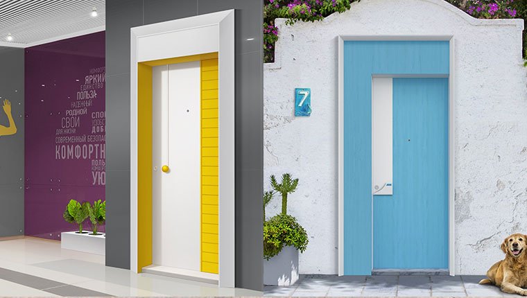 Yaşam alanları Boyut marka çelik kapılar ile renkleniyor