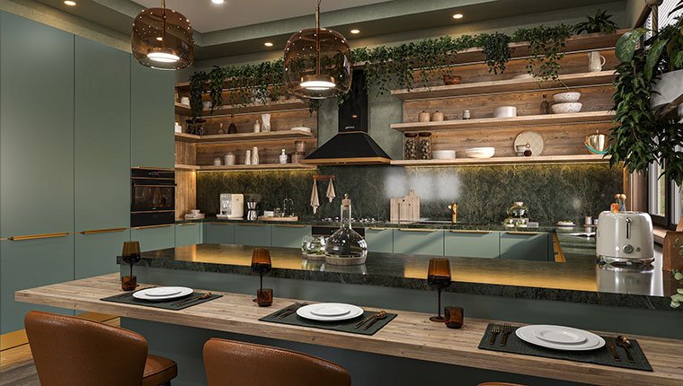 Mutfaklara doğallık dokunuşu