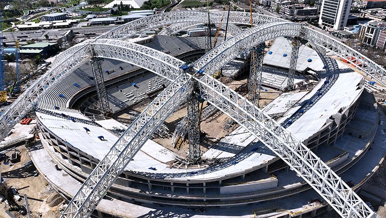 Başkentin yeni stadyumu yükseliyor