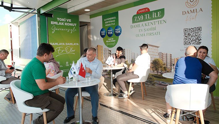 Gayrimenkul sertifikası bilgilendirme tır ve çadırlarına yoğun ilgi