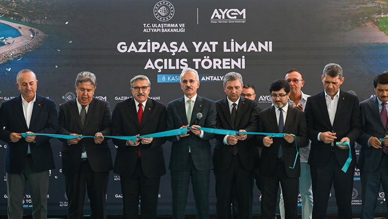 Türkiye’nin 65. yat limanı Gazipaşa’da açıldı