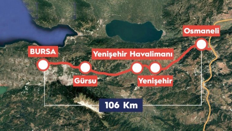 Bursa’ya Hızlı Tren 2026’da geliyor