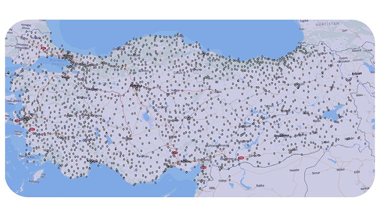 Türkiye’nin dijital haritaları Ulusal Coğrafi Bilgi Platformu’nda