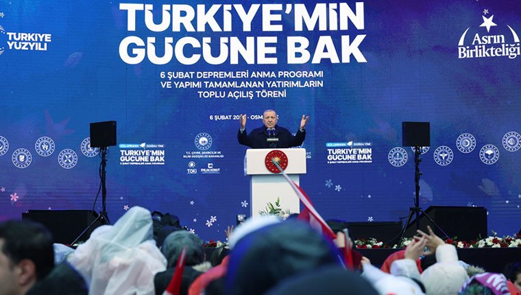 Cumhurbaşkanı Erdoğan: “Depremin açtığı yaraları beraberce sardık”