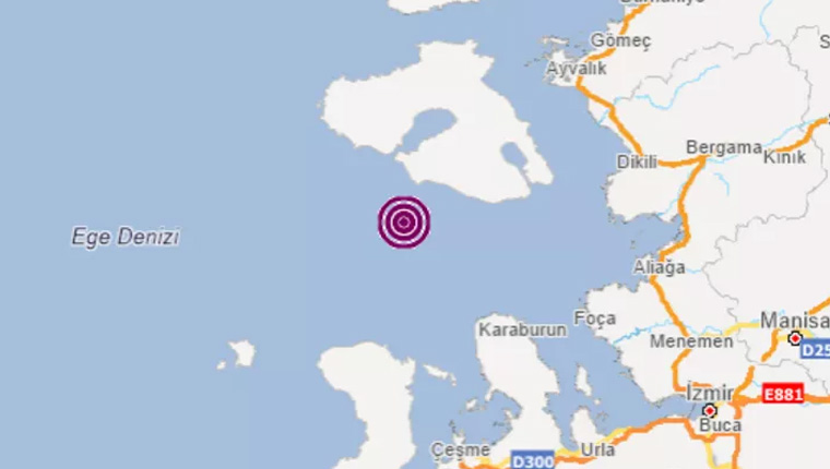 İzmir açıklarında 4.2 büyüklüğünde deprem!