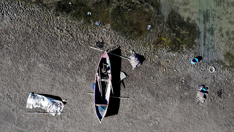 Konya'da kuraklığın etkisiyle baraj ve göller dip seviyeleri gördü