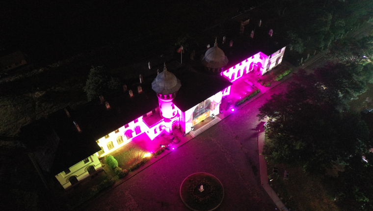 Edirne tarihi tren garında ışık ve ses gösterisi sunuldu!