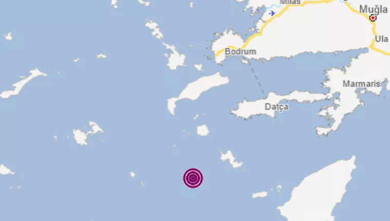 Datça açıklarında 4.2'lik deprem!