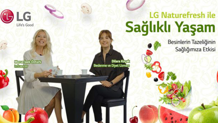 LG NatureFRESH buzdolabı ile gıdalarda uzun süreli tazelik