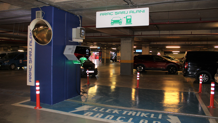 Gebze Center AVM'den elektrikli araçlara özel şarj istasyonu!
