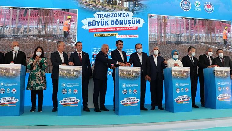 Bakan Kurum, Trabzon'da büyük dönüşümü başlattı