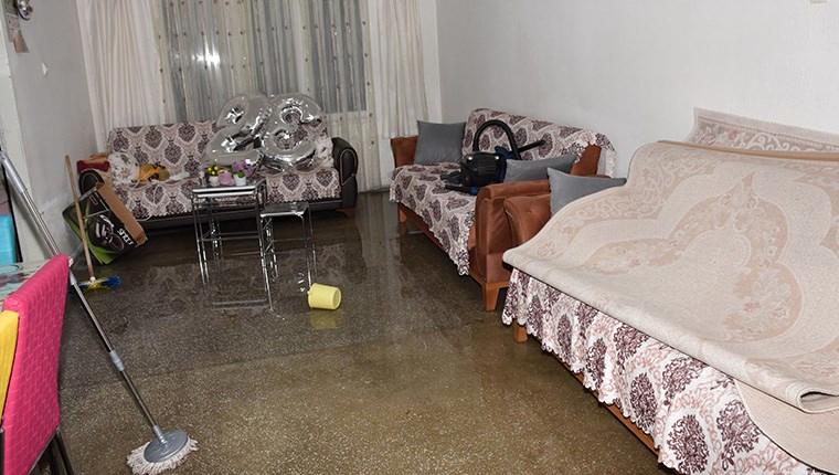 Kızılcahamam'da sağanak nedeniyle evleri su bastı