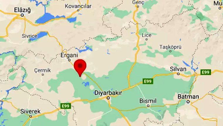Diyarbakır Ergani'de 4 büyüklüğünde deprem!